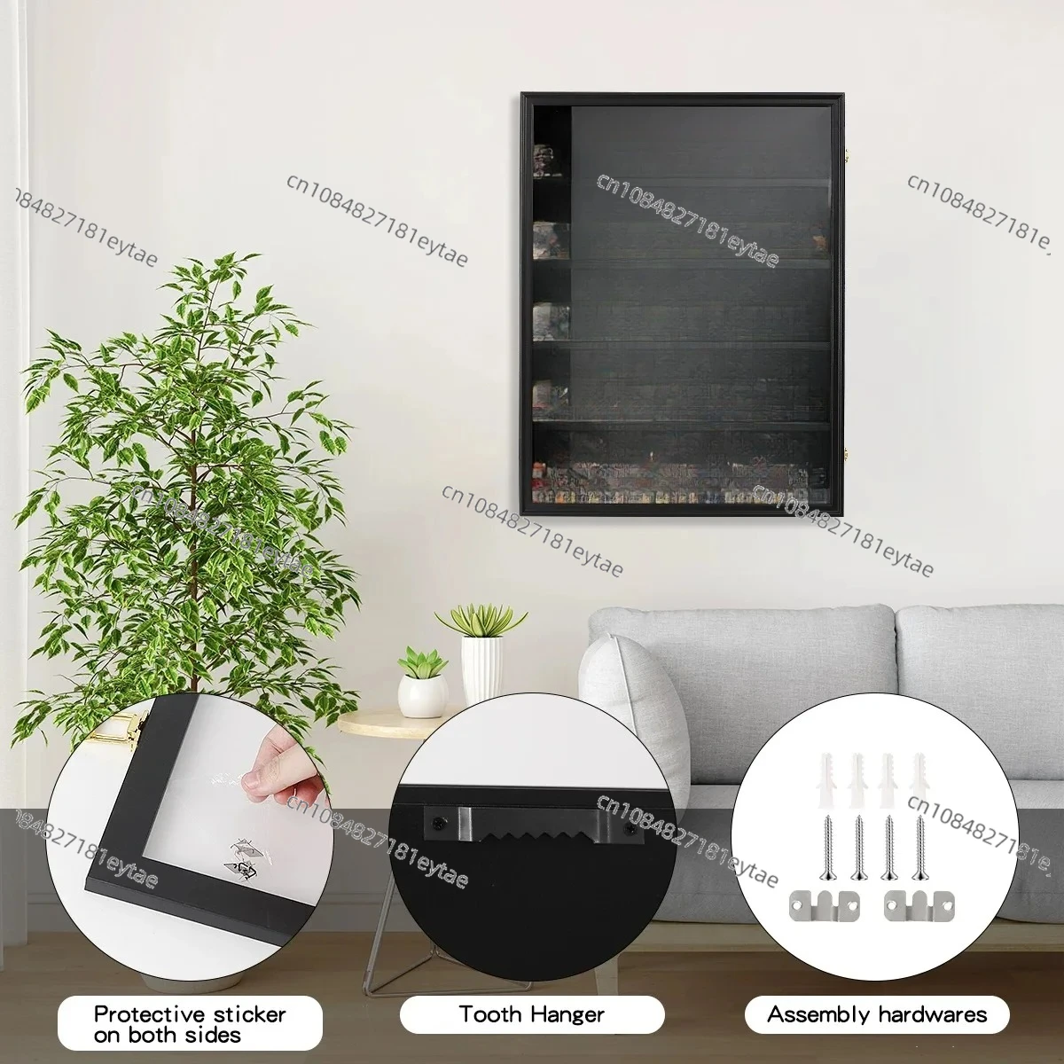 Transparent Acrylic & Metal Trading Card Display Cabinet, Baseball Sports Card Display Stand for Collectors, Factory Direct