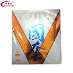 Tuttle National V Table Tennis Rubber with 2.2mm Orange Sponge, Professional Ping Pong Racket Covering ITTF Listed 96-001
