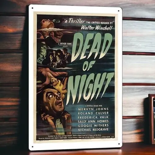 

Dead of Night Metal Movie Poster Tin Sign Plaque Wall Decor Film 8"x12"