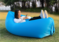 Outdoor  Couch  Inflatable  Sofa  Bed  Portable  Air  Sleeping  Bag   Single Folding  Camping  Air Cushion 1PC