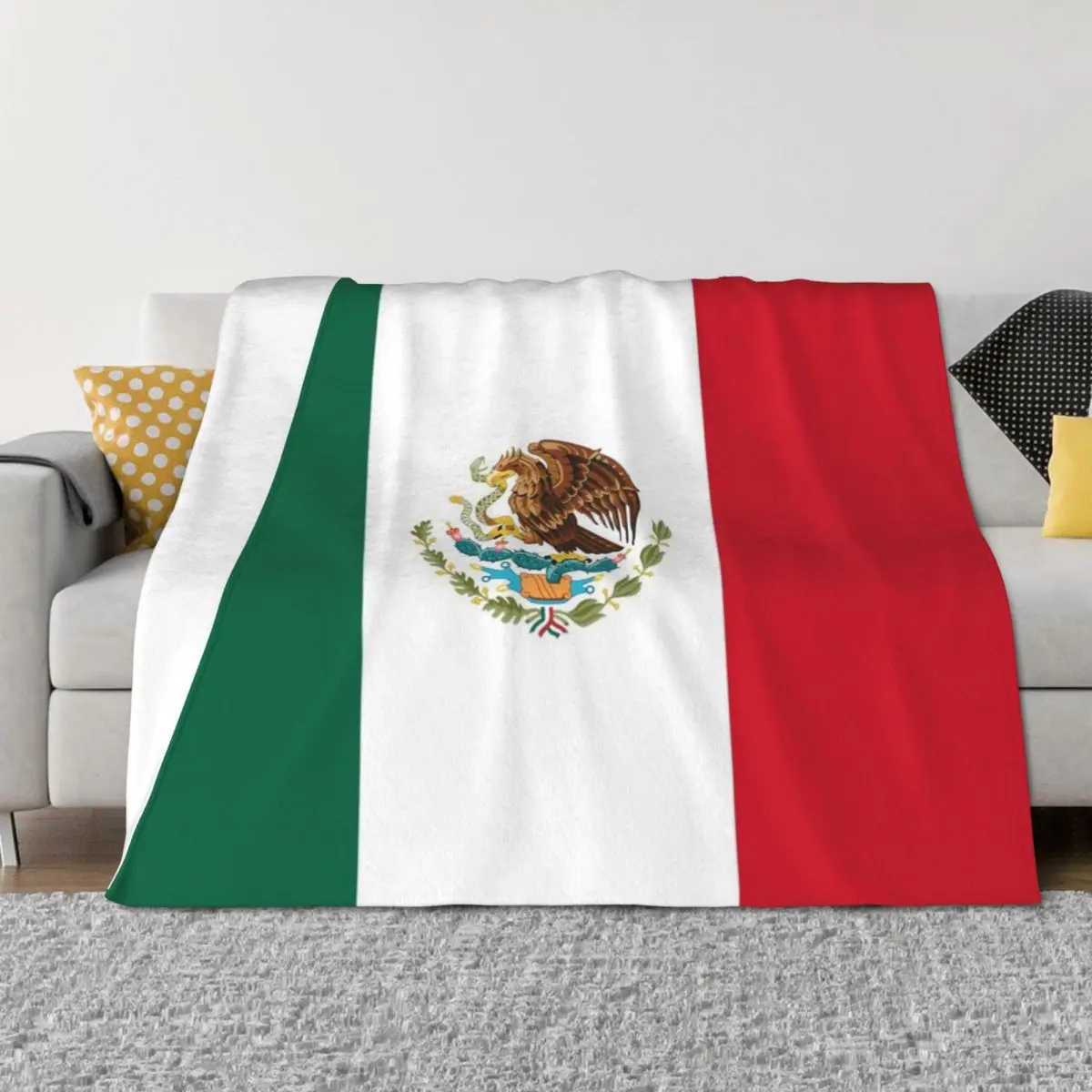 

Flag of Mexico Throw Blanket Camping bed plaid Blankets For Baby manga Blankets
