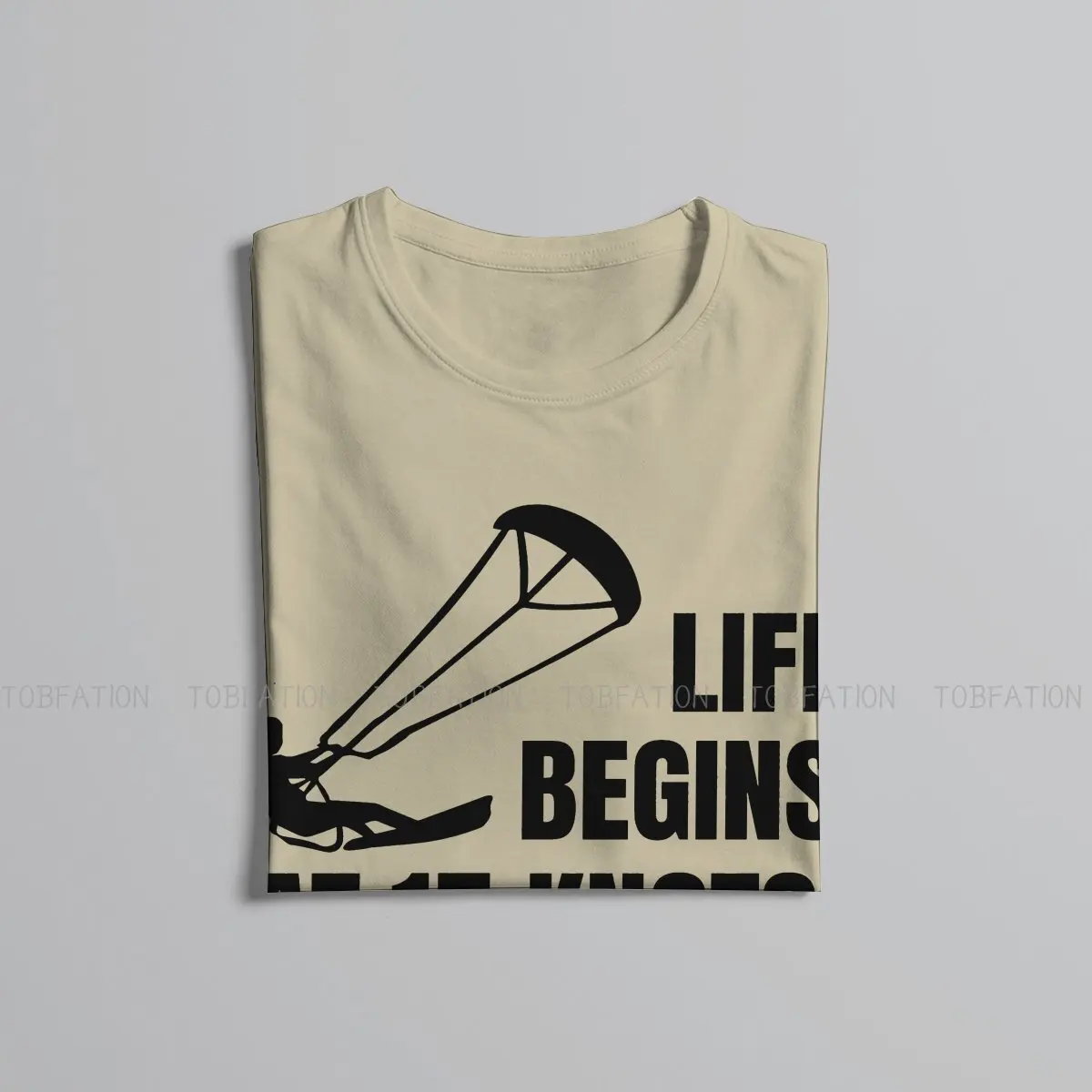 Life Begins at 15 Knots Special TShirt Kitesurfing Kiteboarding Flysurfing Kite Top Quality Hip Hop Gift Idea  T Shirt Stuff