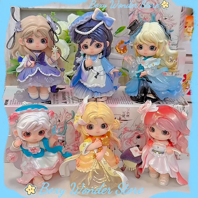 

Authentic Qiao Qiao Luminous Dream Chronicle Series Blind Box Collectible Figures Desktop Ornaments Girl'S Gift Mysterious Box