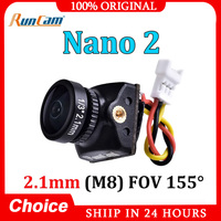 RunCam Nano 2 FPV Camera 2.1mm(M8) FOV 155°/1.8mm (M8) FOV 170° 700TVL CMOS NTSC Mini for FPV Racing Drone