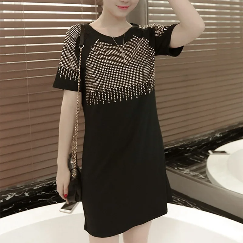 sachin and babi light blue dress Dropship Short Sleeve Summer Dress Women Solid Fashion Streetwear Irregular  Belt O-Neck Elastic Slim Office Lady Casual Dresses 2021 to Sell Online at  a Lower Price
