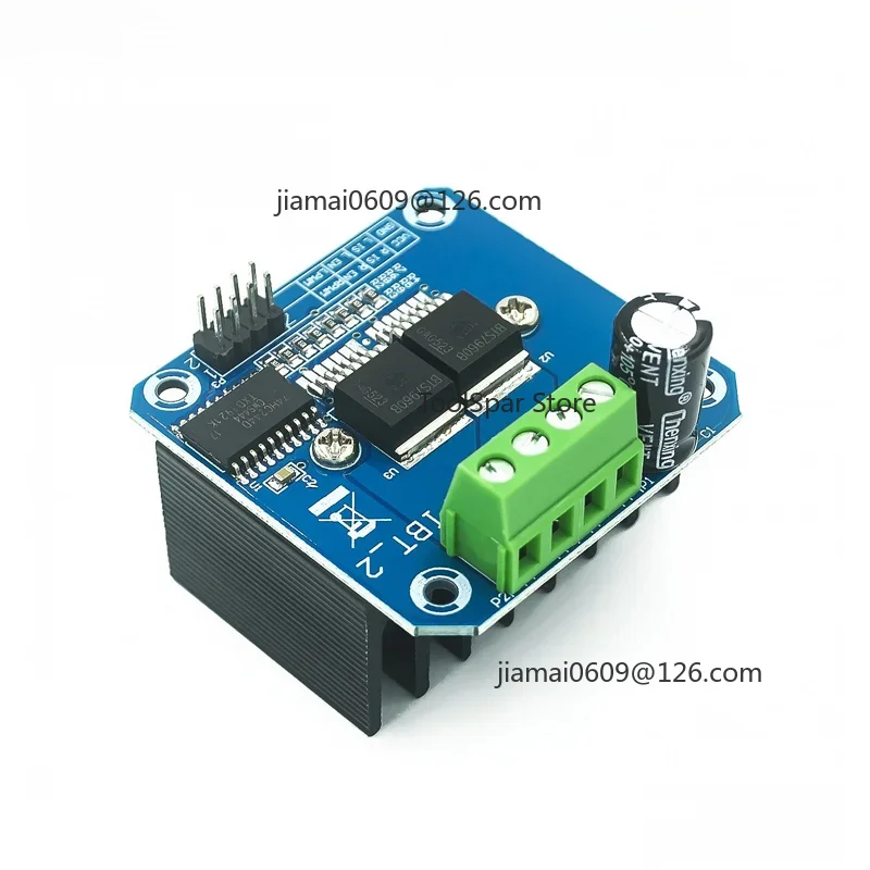 IBT-2 High-Power Motor Driver Module, BTS7960 43A Intelligent Drive with Cooling for Auto