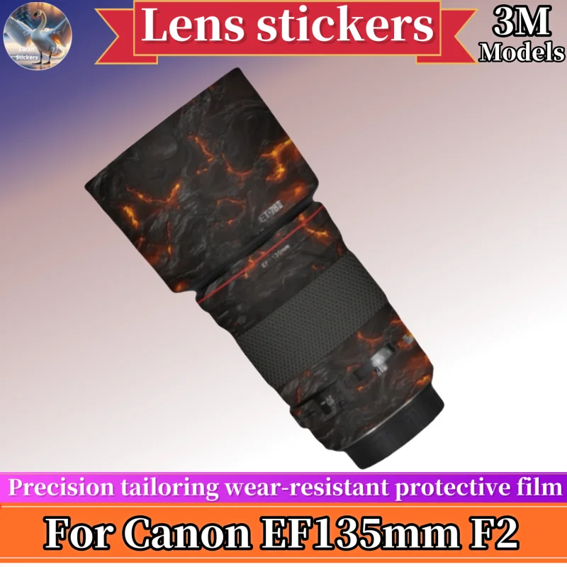 EF135 skins For Canon EF135mm F2 Lens stickers,protective film,Precision tailoring wear-resistan