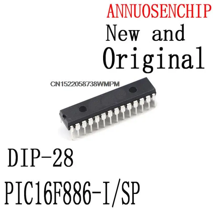 50PCS PIC16F886  16F886-I/SP  DIP-28  PIC16F886-I/SP