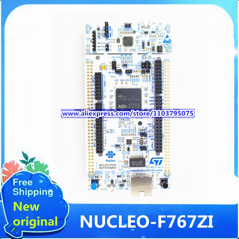 

1PCS/LOT NUCLEO-F767ZI Nucleo-144 STM32F767ZIT6 MCU Development Board Original stock