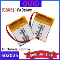 1-10 Pieces Rechargeable Li-polymer 3.7v 500mah 502025 Battery For PSP Smart Watch LED Lamps Bluetooth Speakers Mini Cameras