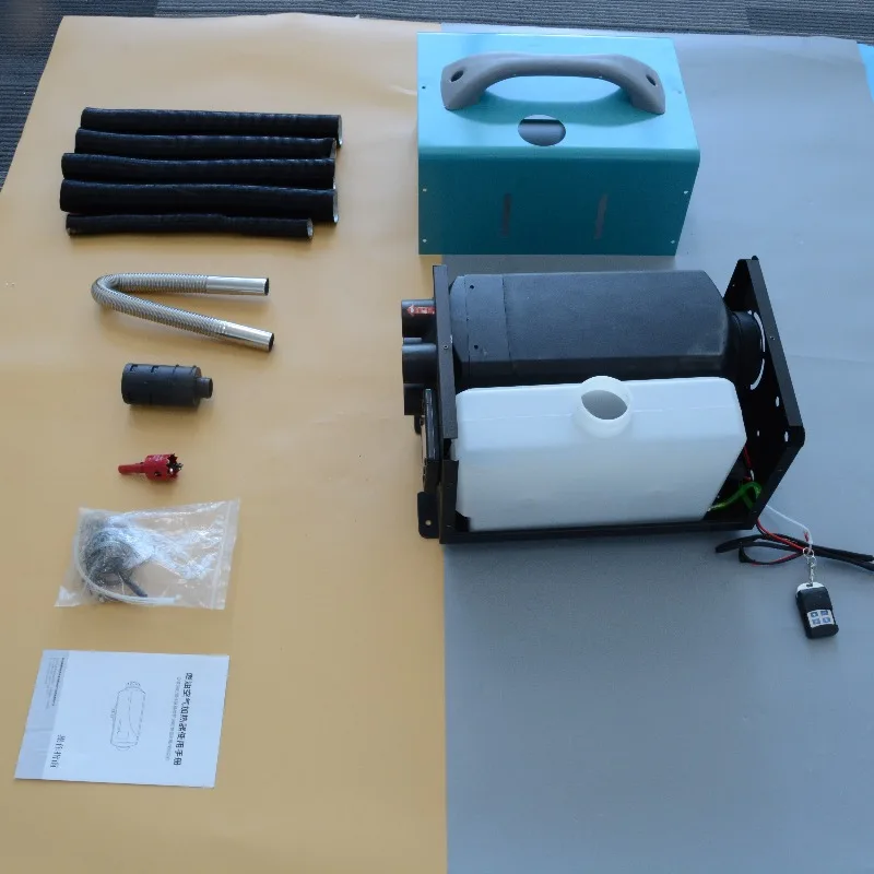 ملحقات سخان هواء ديزل مزدوج الطاقة 12 فولت، سخان ركن شاحنة RV البحرية 2KW/5KW مع جهاز تحكم عن بعد للتدفئة متعددة المشاهد ​