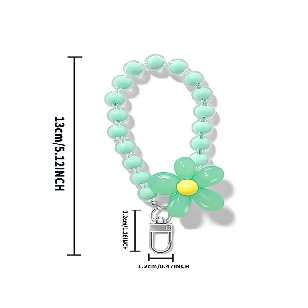 جديد معكرون اللون الهاتف الخليوي سحر الحبل زهرة مطرز شريط للرسغ قضية الهاتف المحمول قلادة مكافحة خسر باليد سيارة المفاتيح #6