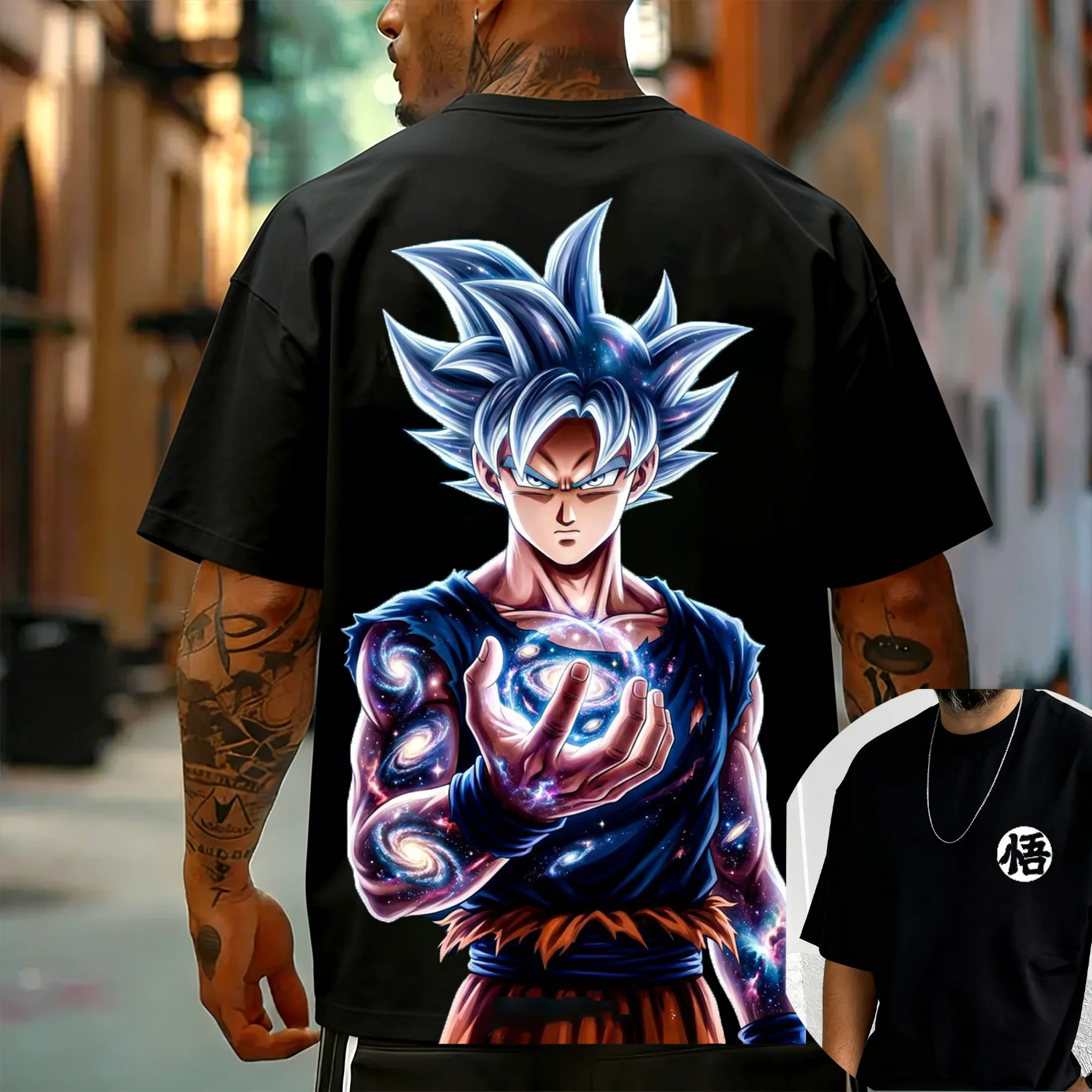 

2026 Dragon Ball Goku Japanese Anime Printed Men's T-Shirt for Women Cotton Harajuku Y2k Short Sleeve Tshirt Clothing Tee Tops