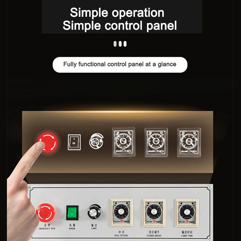 FM5540 Sealing And Cutting Machine 450L Semi-automatic Bundling Machine Used For Food Daily Necessities Gift Box Sealing Film