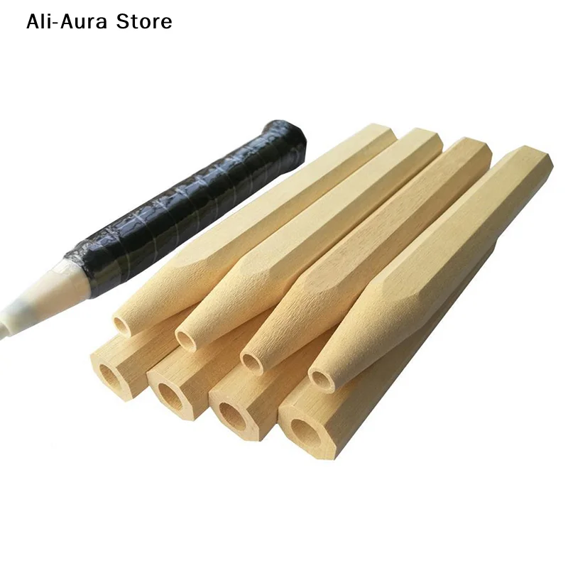 1Pcs Badminton Racket Handlle Wood Grip Repair of Badminton Racket Advanced Poplar Badminton Handle Grips Good Tools G5 G6