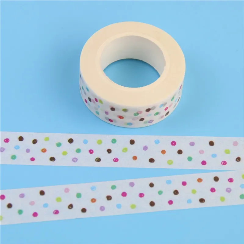 1 Pc / Pack Patterns For Choice 15mm *10m Tape Print Scrapebooking Diy Stickyr Decorative Masking Japanese Washi Tape Paper