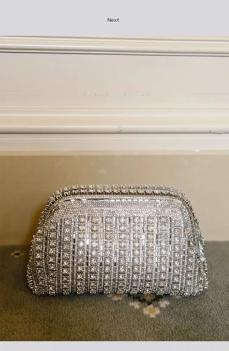 

Glitter Diamond Shiny Clutch Purse Luxury Rhinestone Evening Bag Exquisite Women Handbag Wedding Party Banquet Bag Crossbody Bag