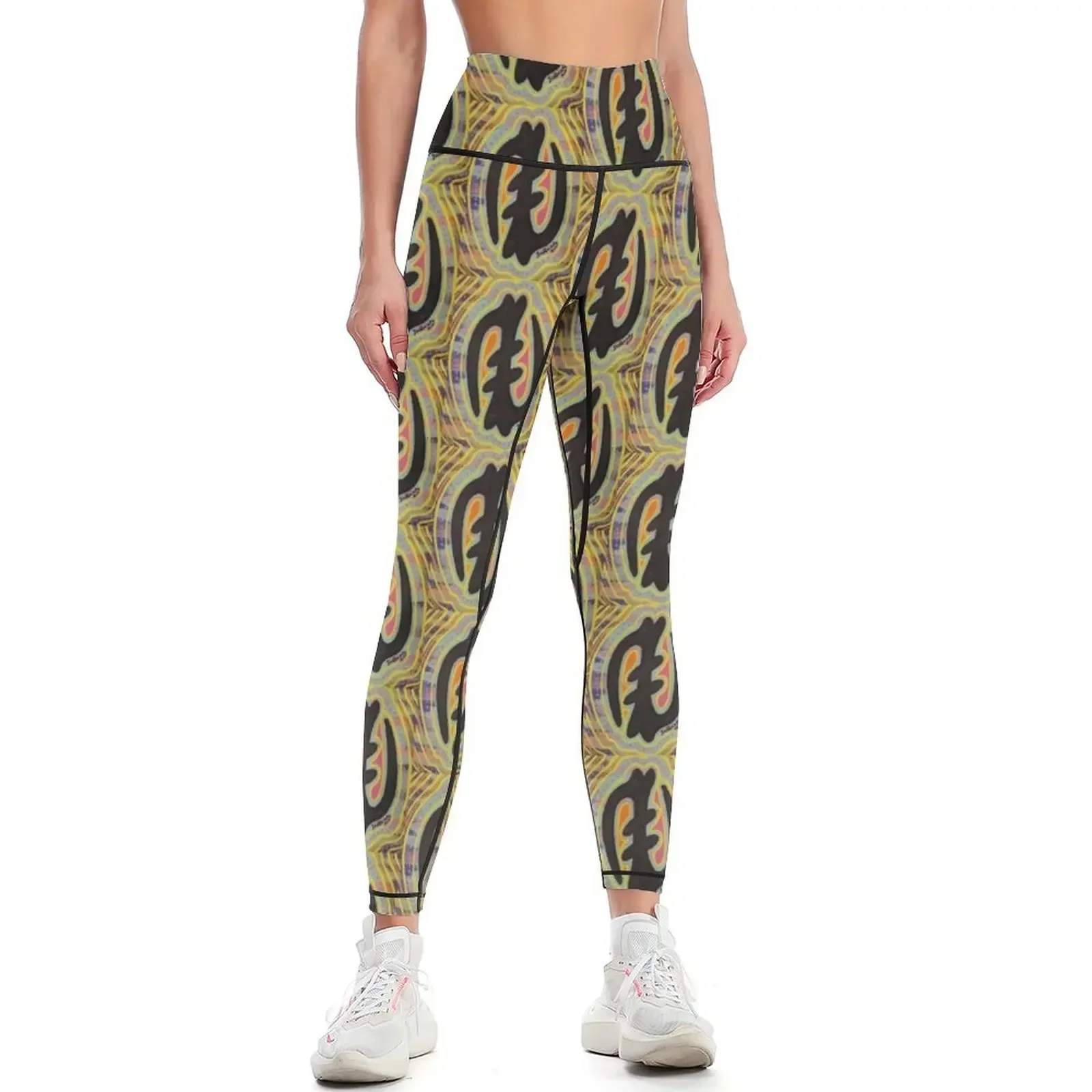 

Cosmic Gye Nyame by JaQuez Leggings Legging sexy woman gym top Women's sportswear legging push up Womens Leggings