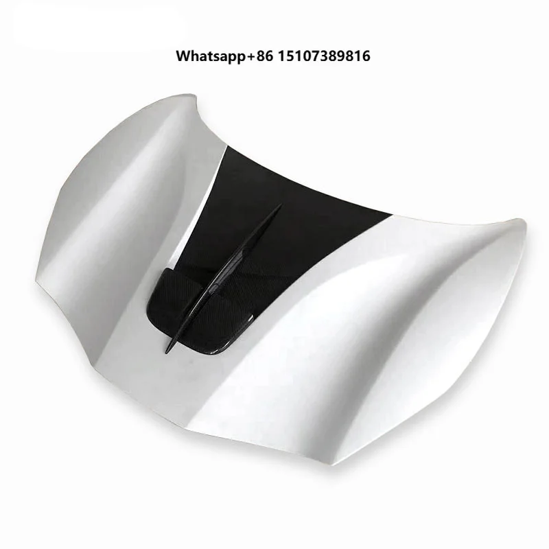 New 488 M Style Carbon Fiber FRP Fiberglass Front Hood/Bonnet with Bolts