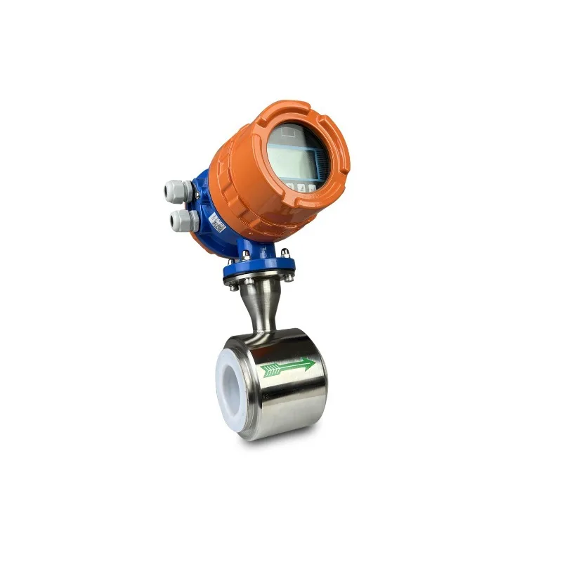Clamp Mount Stainless Steel Electromagnetic Flow Meter Intelligent Liquid Flow Transmitter For Water Food Beverage Liquids