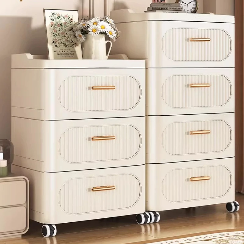 Thickened Drawer Storage Cabinet Home Living Room Five Drawer Chest Bedroom Narrow Gap Organizer Multi Layer Bedside Cabinet