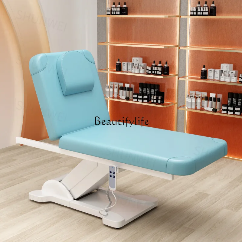 

01-Electric beauty bed beauty salon folding tattoo lifting physiotherapy bed