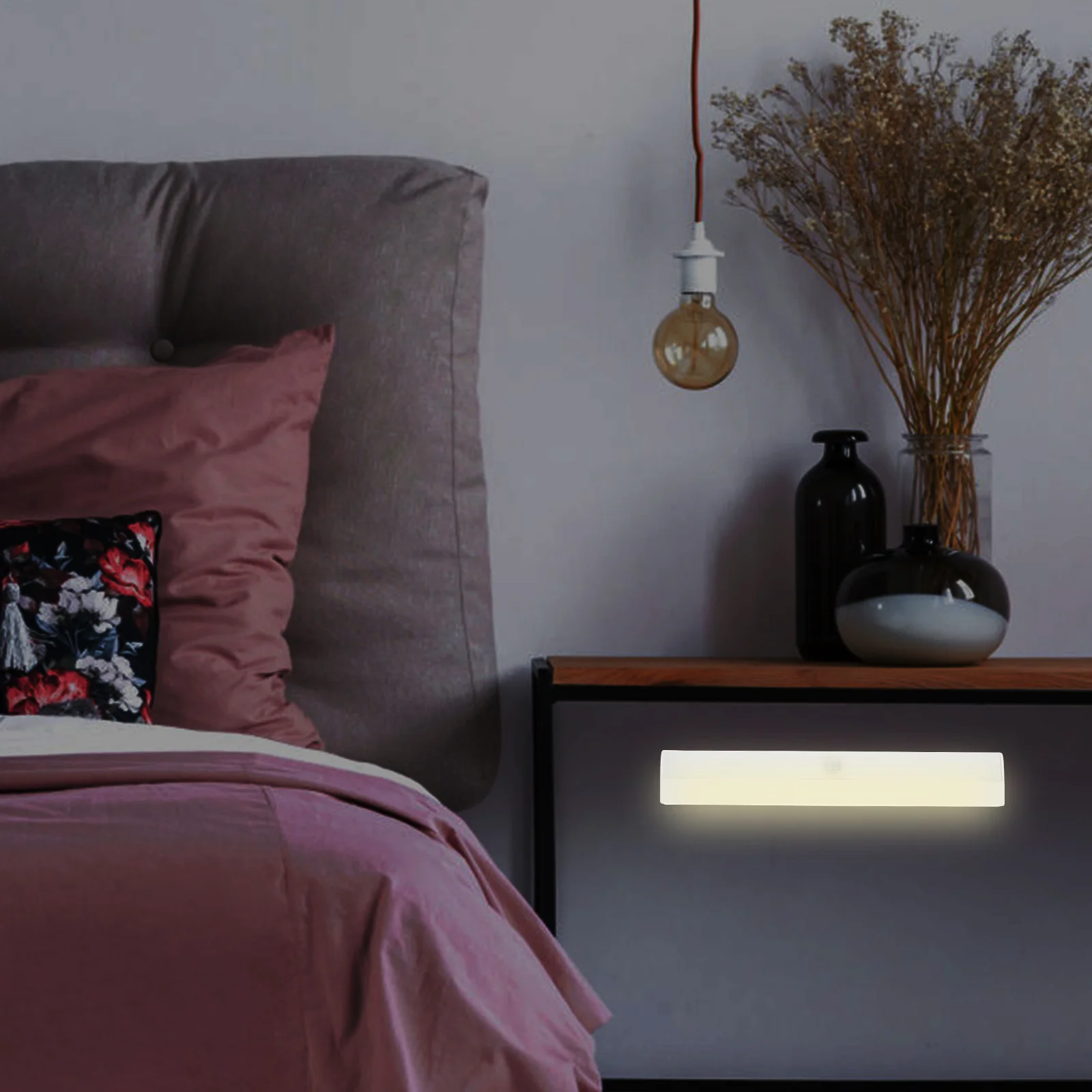 

Led Body Induction Night Light For Home Bedroom Wardrobe Cabinet Wall Mounted Auto Sensing Lamp Small Night Light