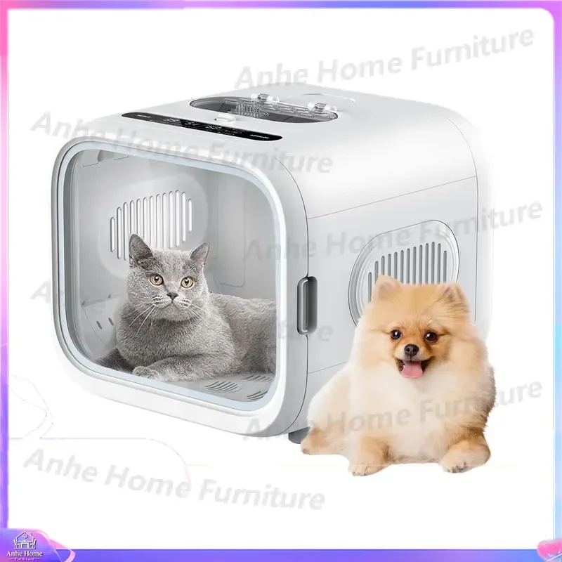 60L Large Capacity Ultra Quiet Pet Hair Dryer Box with Intelligent Temperature Control Automatic Drying Cabinet for Cats Dogs