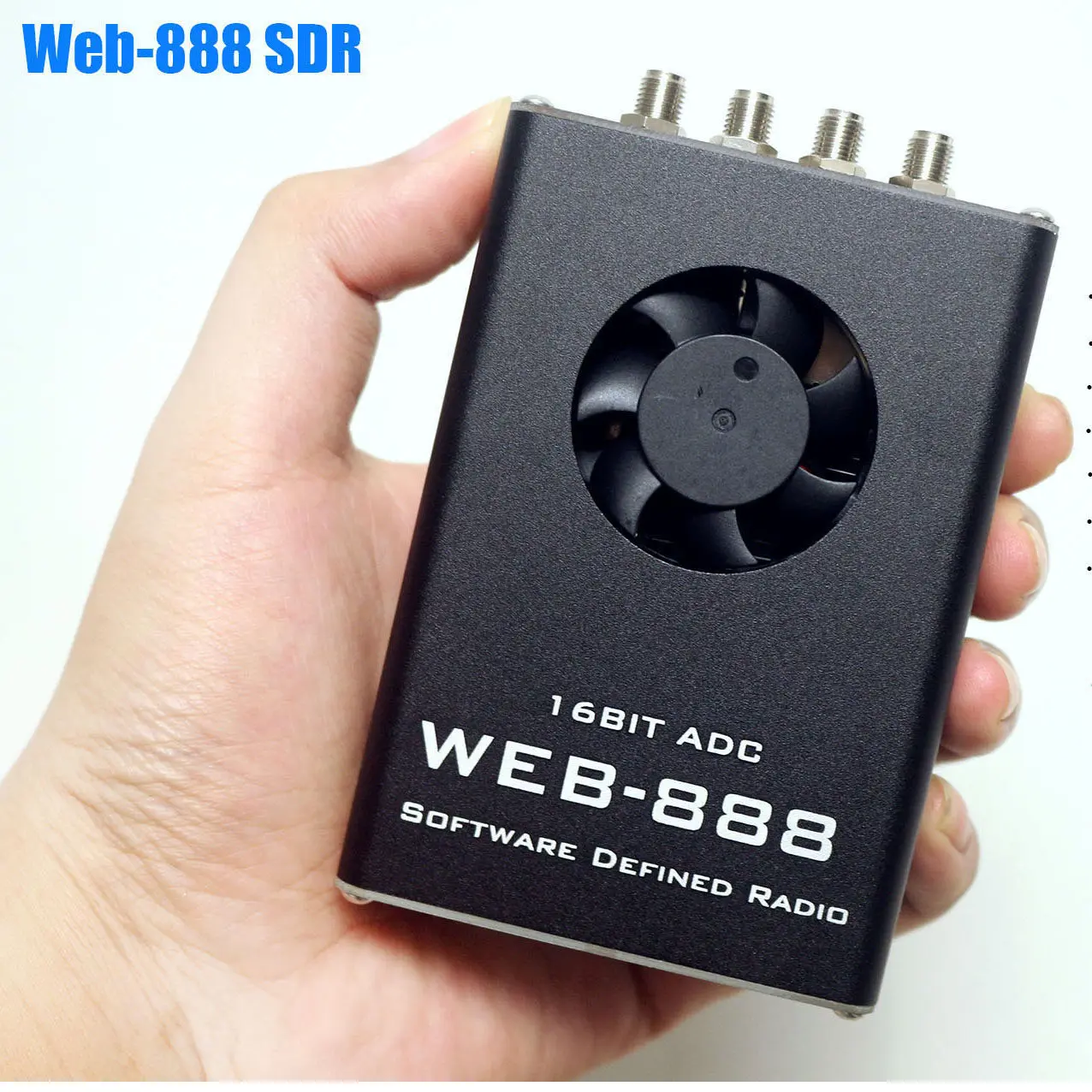 Web-888 SDR Radio Receiver 16bit 62M Bandwidth ADC Network SDR 100M Sampling Rate USB Digital Receiver for Ham Radio