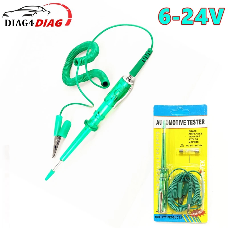 

DC 6-24V Car test pen DC test pen vehicle modification maintenance Auto Diagnostic Tool Handle Home Electricity Testing Tool