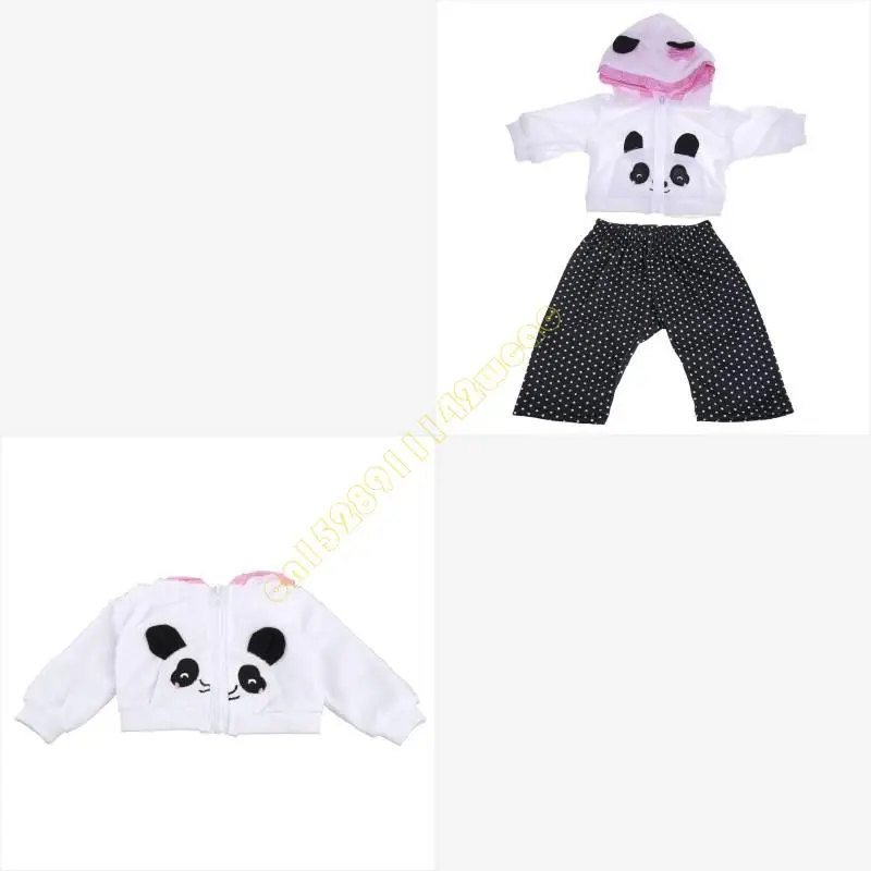 

Baby Toy Clothes for 17-18 inch for Doll Girl Panda Outfit Accessories DXAD