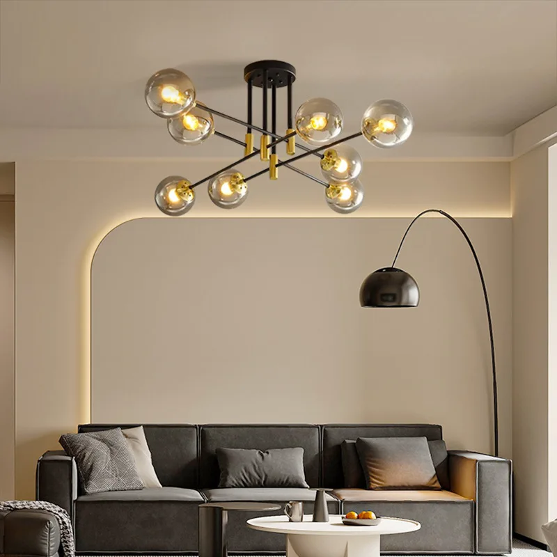 

Modern Simple Magic Bean Molecular Lamp, Glass Ball Ceiling Lamp Creative Personality Bedroom Room Lamp