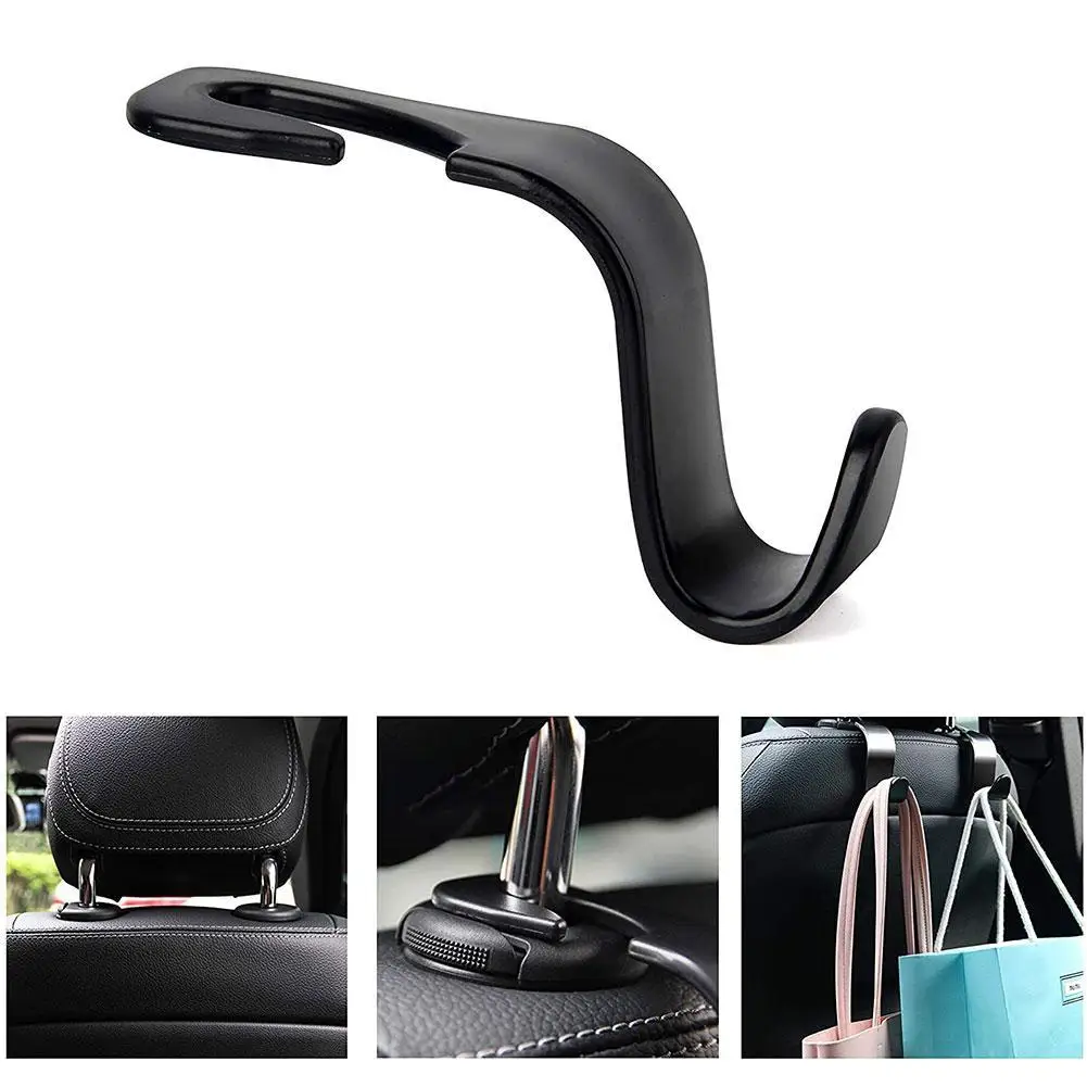 1/4Pcs Auto Sitz Zurück Haken Universal Kopfstütze Kleiderbügel Auto Zubehör Innen Tragbare Halter Lagerung für Auto Tasche geldbörse Kleidung