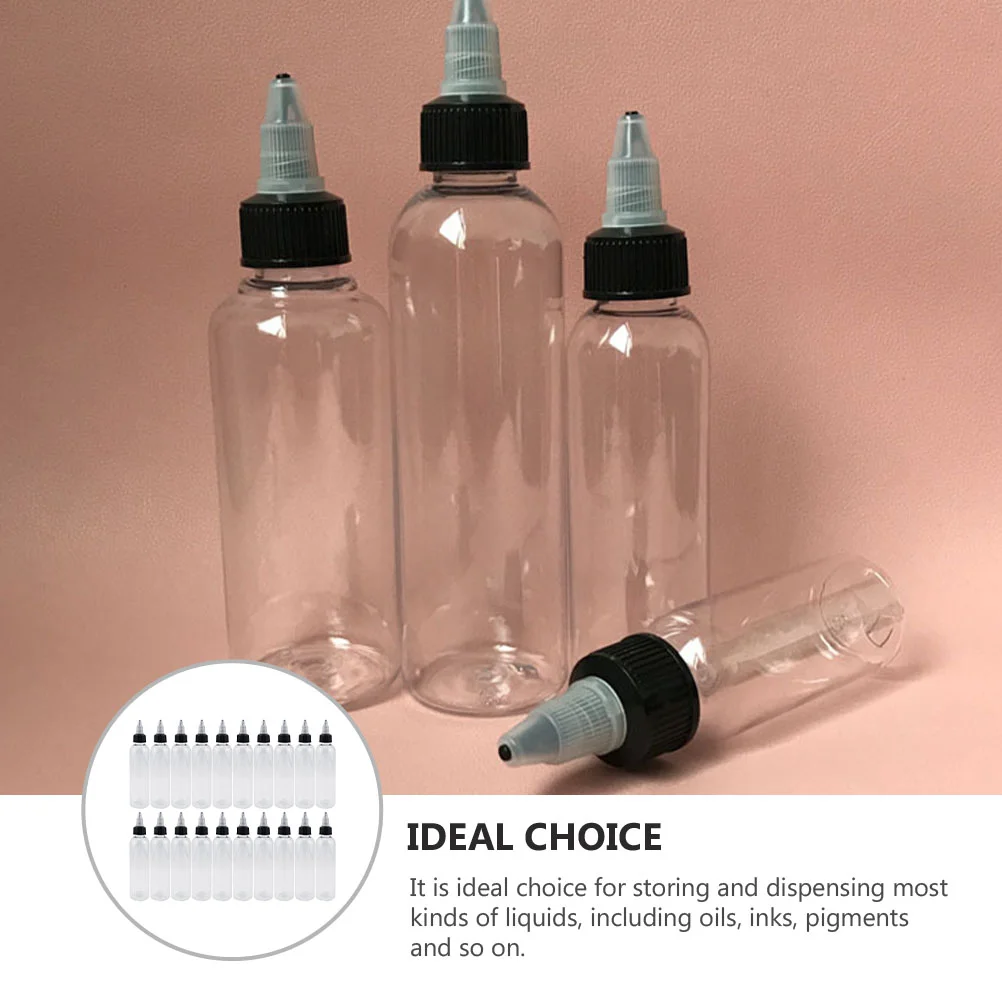 Travel Squeeze Bottles for Toiletries Sharp Mouth Plastic Jelly Hair Color Applicator