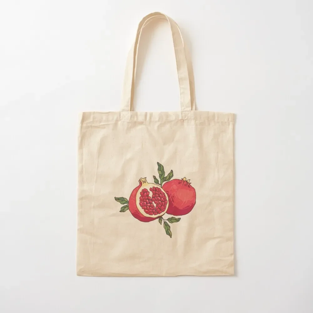 

Juicy pomegranate fruits Tote Bag supermarket folding bag canvas tote custom fabric bag sacs de shopping