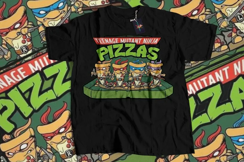 Video Game T-Shirt, Pizza Party t-shirt! Cartoon t-shirt, Nostalgic 90s cartoon t-shirt