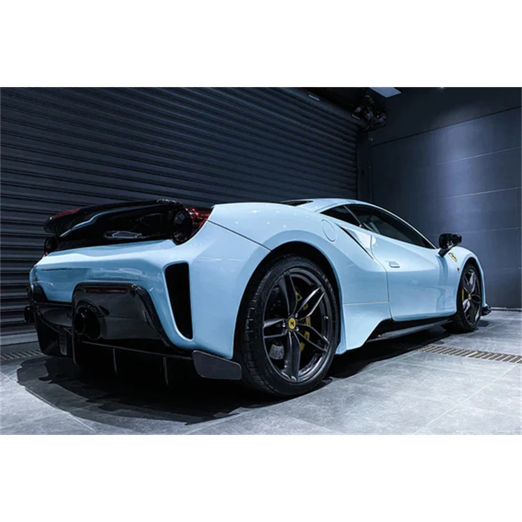 Zubehör-Bodykit für Seitenschweller aus Kohlefaser im OEM-Stil für 488 Pista oder GTB oder Spider