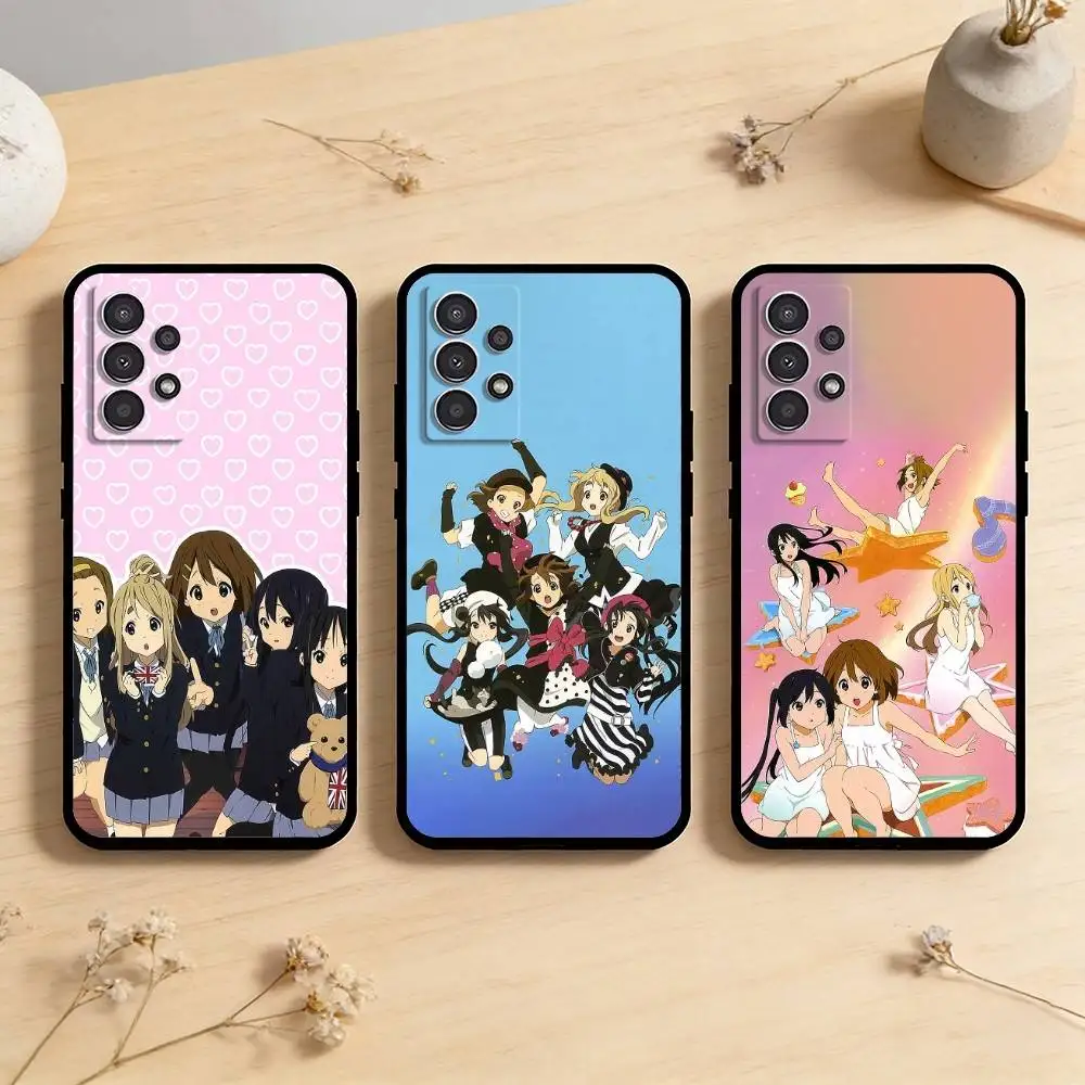 AAA Relaxing K-On  Phone Case For Samsung Galaxy A73,A72,A71,A70,A53,A52,A51,Others Soft Black Cover