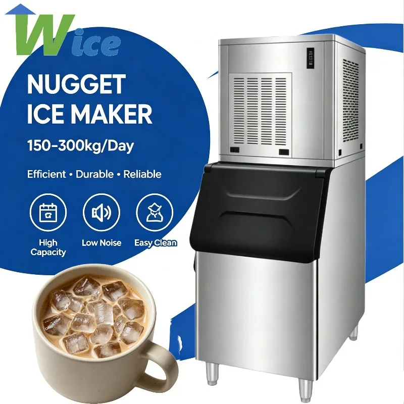 Airo Crushed Pellet Ice Machine Office Nugget Ice Maker 200kg Smart Nugget Ice Maker Machine for Home Maquina De Hielo