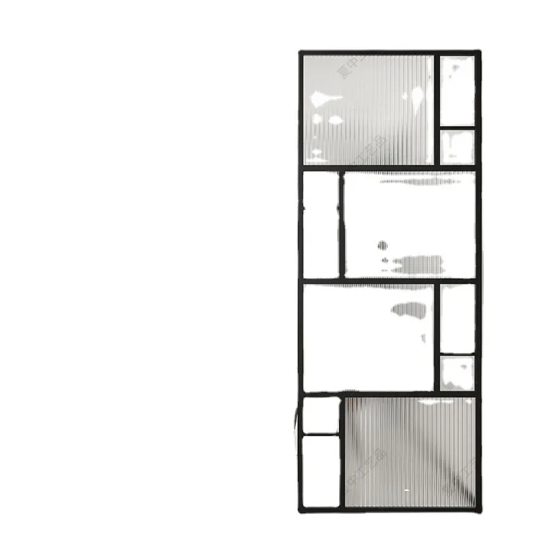 

Changhong glass partition wrought iron screen stainless steel custom bathroom living room