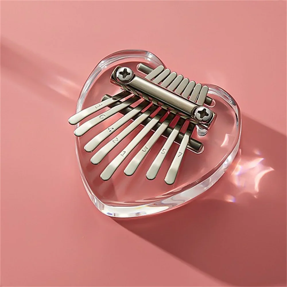 8 Key Mini Kalimba Exquisite Finger Thumb Piano Marimba Musical Good Accessory Pendant Gift Finger Keyboard Musical Instrument