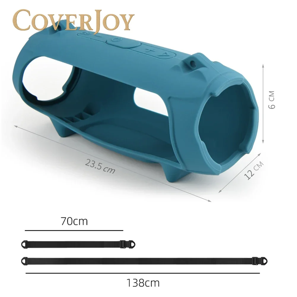 

CoverJoy Водонепроницаемый чехол для динамика JBL Charge 5, противоударный силиконовый защитный чехол, противоскользящая кожа