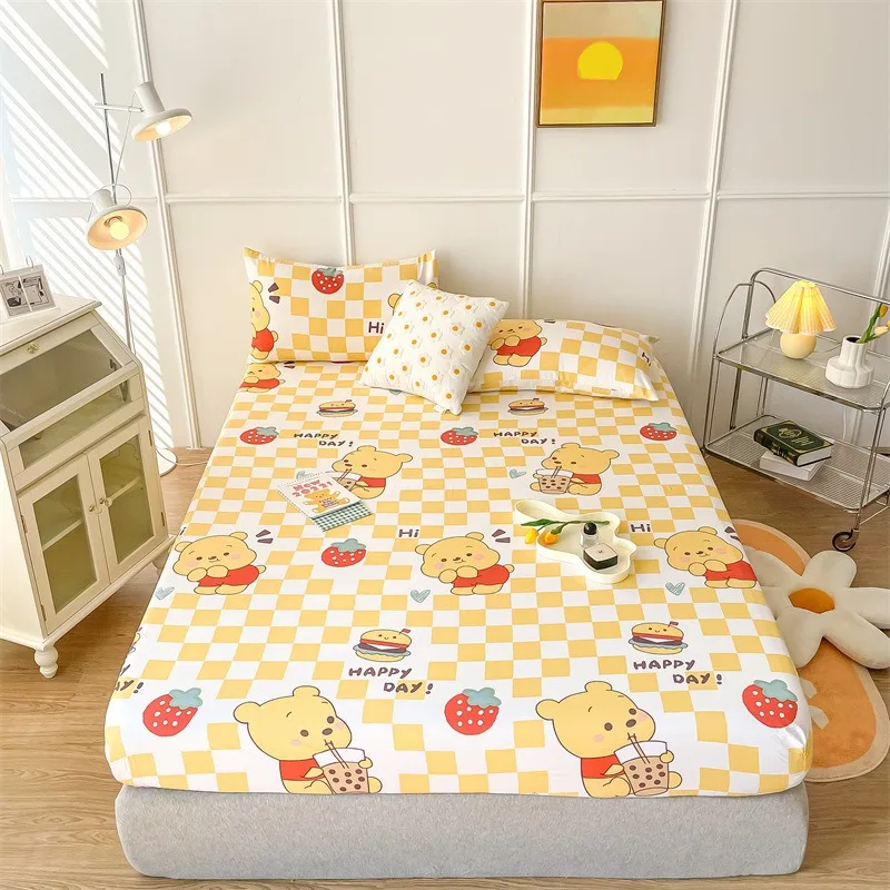 Bed Hats Single Cotton Bedspread Models Cartoon Princess Bed Sheet All-inclusive Thickened Dust Cover Pillowcase Need Order