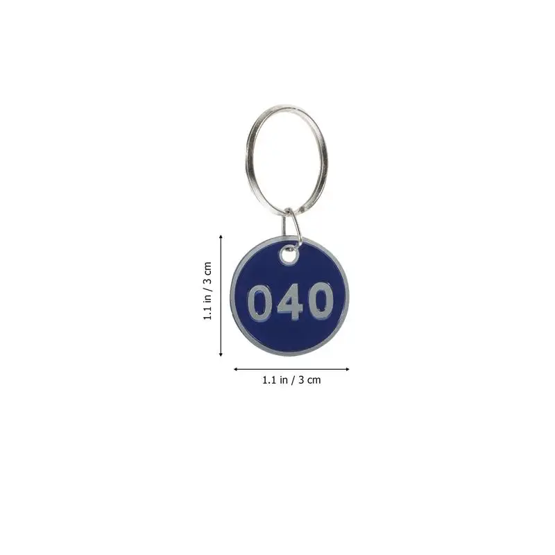 100Pcs Key Tags Number From 1 To 100 Sauna Storage Number Tags Bathroom Number Plate Number Plate Alloy Hand Plate Hanging Plate