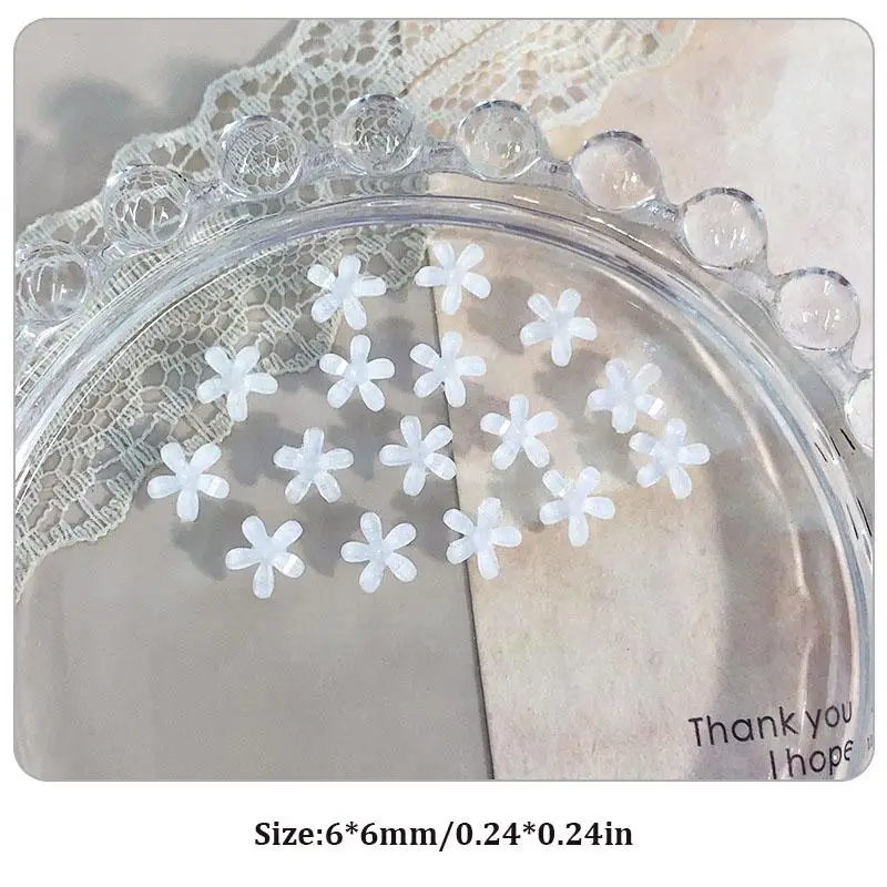 50 pezzi di fiori per nail art, ciondoli per unghie in resina, decorazione, decalcomanie di fiori di gelatina 3D, accessori per manicure estivi, fornitura per salone fai da te