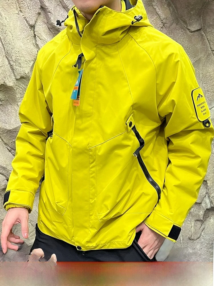 

Heavyweight Tee-in-One Fce Lined Thi Removable Inner Mountain Series Coat Youth ular Stand Fit Daily Wear