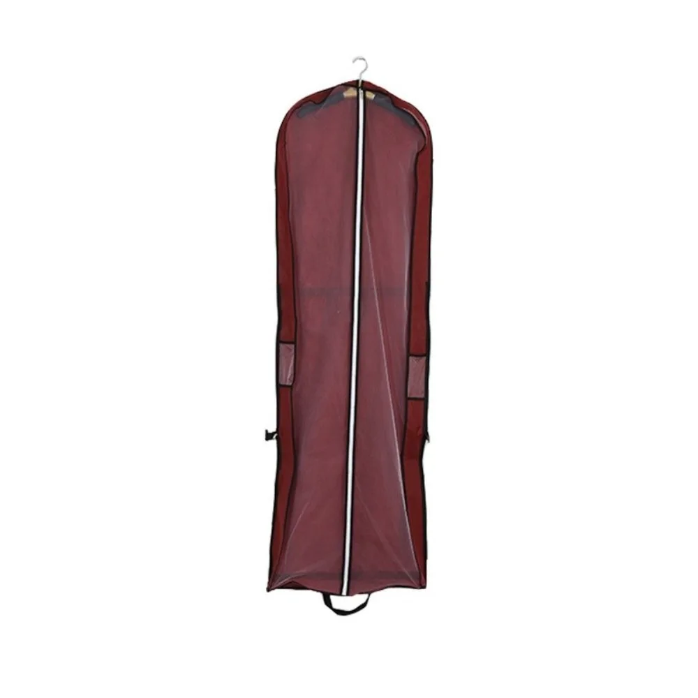 

Portable 180cm Wedding Dress Dust Cover Foldable Long Clothes Storage Bags with Zipper Large Gown Dustproof Cover for Bride