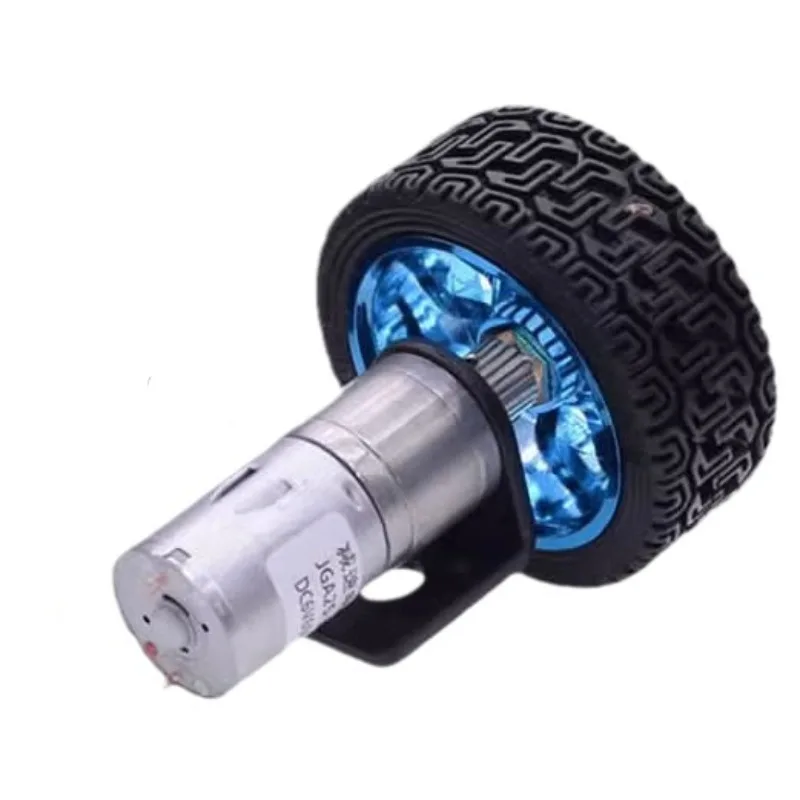 25mm High Torque 12v DC Gear Motor Set With 65MM Wheel