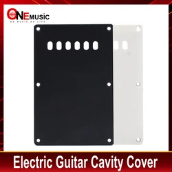 Trou central couvercle de cavité de guitare couvercle de ressort plaque arrière couverture de câblage pour guitare électrique noir/blanc