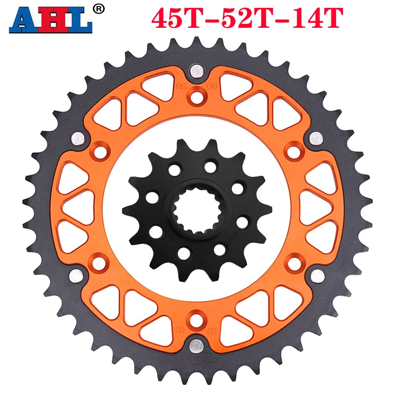 

Motorcycle 45T~52T 14T Front & Rear Sprocket For TE125 TE250 TE300 FE250 FE450 FE570 FE390 TC250 FE350e FE390e FC350 TE 125 250